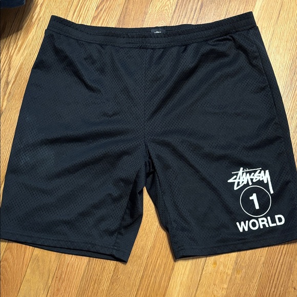 Stussy Black Men's Mesh Shorts - Picture 6 of 6